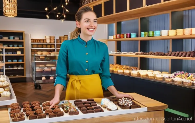 베이킹 재료 구매처 - **A Thoughtful Baker in a Modern Grocery Store:**
    Detailed, high-resolution shot of a young adul...