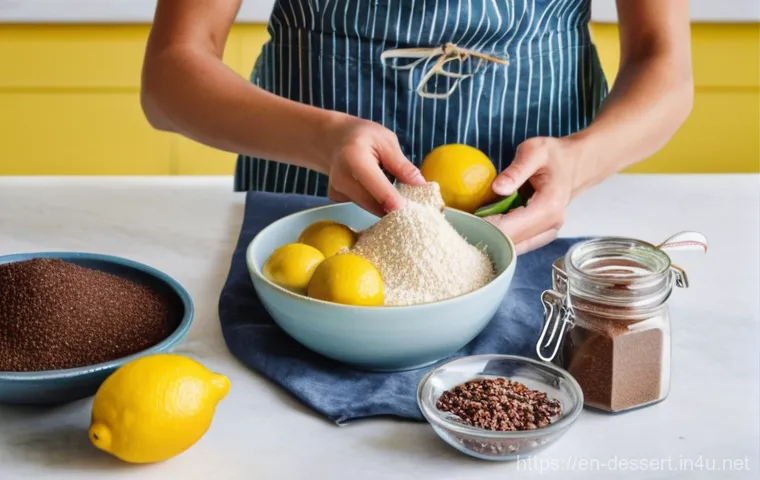 베이킹 칼로리 - **Prompt:** A cozy, warmly lit kitchen scene featuring a close-up of a person's hands gently holding...